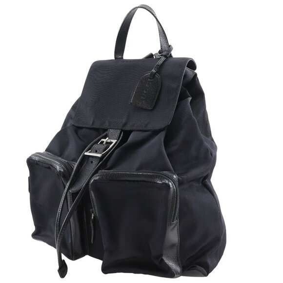 GUCCI Black Leather Backpack main image 10